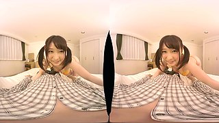 Beautiful Stepsister from Southern Japan Fight Over your Dick!; Cute Japanese Teens Threesome MFF POV VR