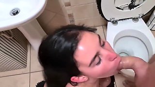 Dumping My Cum On Dirty Talking Sluts Face After She Rimmed My Ass And I Face Fucked Her