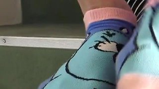 Sock Teenies Trample Face and Hand Hands of Slave