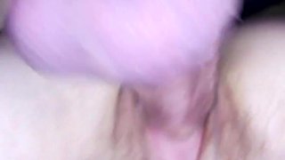 Hairy balls and hairy clit with lot of sperm dripping