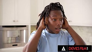 DEVILS FILM - Naughty Stepmom Wants Her Stepson s Black Cock Deep In Her Mouth And Wet Pussy