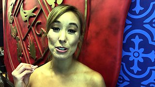Blonde emo amateur solo masturbation