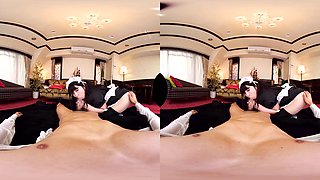 I’M The Master Of The House – And The Maid Is Cleaning Today Part 2 - Japanese Maid Riding Creampie