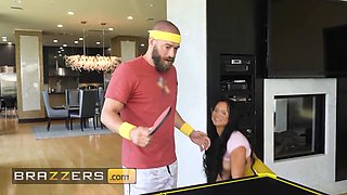 Morgan Lee gives Xander Corvus a handjob before Lexi Samplee joins in for a hot, roundbooty ride - BRAZZERS