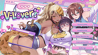 He Rubs My Cock with His Clit on the Bed // Vlover Game #5 All Scenes