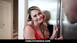 FamilyStrokes - Tantalizing Young Fucks Her Stepdad In Front Of Mommy