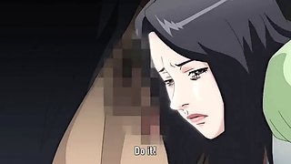 Busty milf and old lover (hentai)