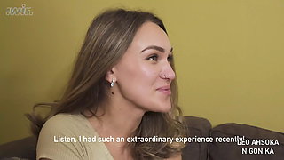 Whore Classmate Seduced a Honor Student Girl with Cock in Her Cheek _ Nigonik...