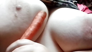 I stick a carrot between my tits