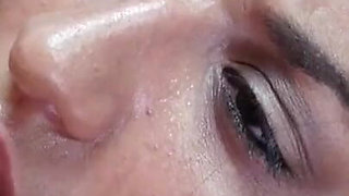 Horny Latina banged in her pussy by his big white cock