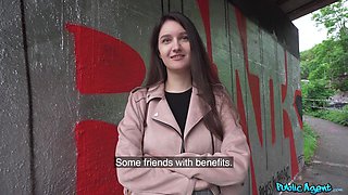Public Sex for Quick Cash - Student With Appetite For Cock for Few Euro Banknotes - Alisa Horakova