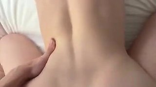 Raunchy redhead busty girl POV clip