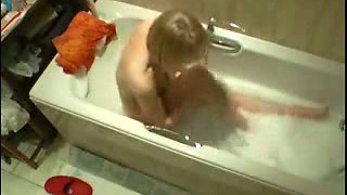Hidden camera catches my aunty masturbating in a bathroom