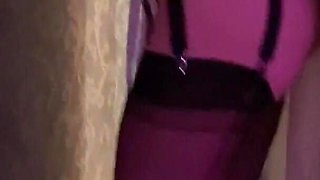 #24 Juicy Ass in Nylon Is Ready to Suck and Fuck a Dick