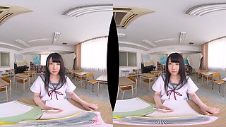 Summer School: 18 Year Old Uta Confessed in the Forbidden Classroom; Cute Japanese Schoolgirl Fucked Hardcore