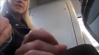 Stranger blowjob in bus
