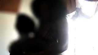 Busty African sista fingers and licks black coochie. She