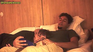 My stepsister swallows my dick after watching the movie, they almost discovered us!! FANTASIAHARDCORESEX X ALISONGONZALEZ26