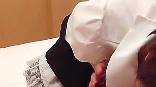 Erotic Maid Girl Sucking Cock While S Climax with Facesitting Creampie in Cowgirl Position Cosplay