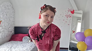 Cherry Blossom Grwm, Soft and Sensual Tease in a Cheongsam