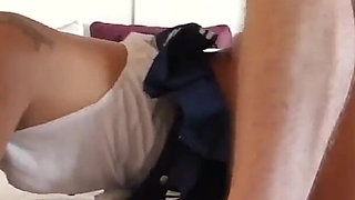 Johntronx - Skinny Girl in Highschool Uniform Meets My Hard Dick and Balls