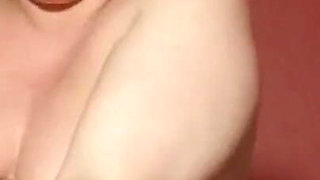 Pissing,dirty talk and boobs play in black and white pantyhos
