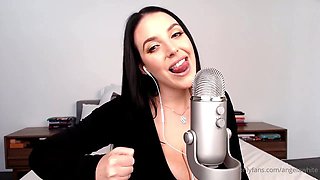 Angela White ASMR JOI Fetish video