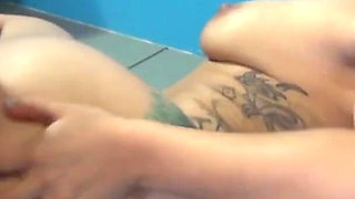 Three amazing brunette babes are getting fucked at the orgy