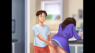 Steamy Summer Tale: Pussy fingering in the kitchen - Episode 179