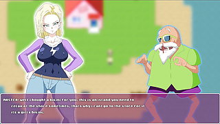 Android Quest For The Balls - Dragon Ball Part 1 - Android 18 Having Fun By MissKitty2K