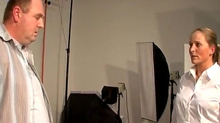 German Teen in Stockings Riding Cock on the Camera