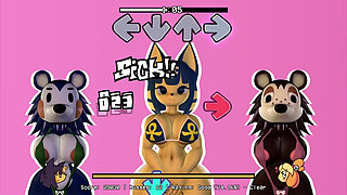 Friday Night Funkin With A THICK CHICA, ANKHA, AND ISABELLE!!! - Smoked Soul RE-LEWDED (Ft. Gumi)