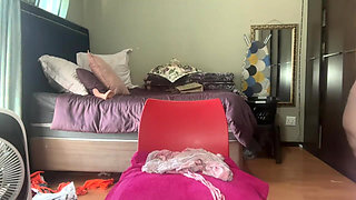 Fat Ass Black Aunty Stripteasing and Moaning