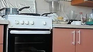 Sexy Mom Naked in the Kitchen, Latina Hairy Pussy, Big Tits, Big Ass.