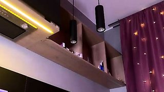 Amateur double toy masturbation