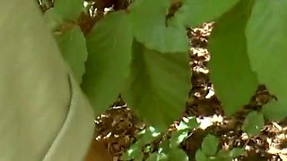 Sexy blonde with big ass banged outdoor