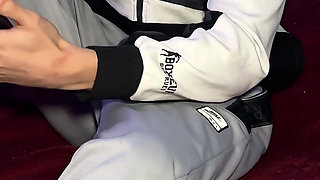 Ebony Beauty Luna Black Gives Me a Massage and I Give Her My Big White Cock