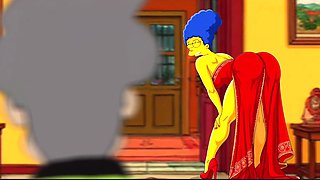 Simpson characters enjoy sexual and kinky perversions in this cartoon parody