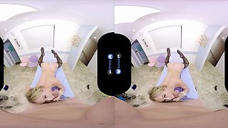 Milf Blonde in Stockings - doc appointment in POV VR