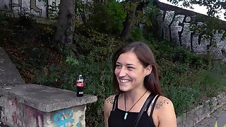 Public German chick outdoor fucked