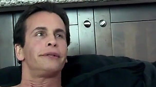 Busty teen Samantha Nixon sucks and fucks old cock that gives him his creampie