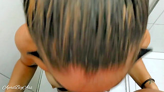 Drinking Pee in Shower for My Stepdaddy!!!