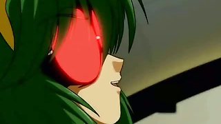 Passionate hentai girl getting tied up with tentacles and