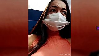 MV538FLSAH IN BUS IN SEXY DRESS