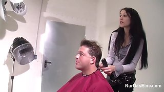 18yr Old German Teen Get Fucked By Old Man In Hair Parl