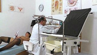 Hot handjob amateur in uniform fingered in high def