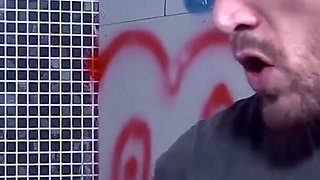 Leyla & Luke Hotrod, real good sex in the toilet