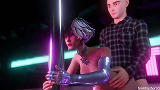 Luna Snow gets wild in club - Marvel Rivals 3D teen sex