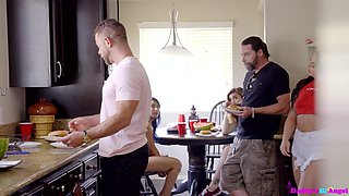 Reality Kitchen sex with Bubble Butt Brunette - Amateur Reality Hardcore