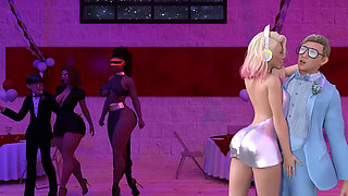 Sexbot #35 - Public Prom Fucking with Tight Spinner